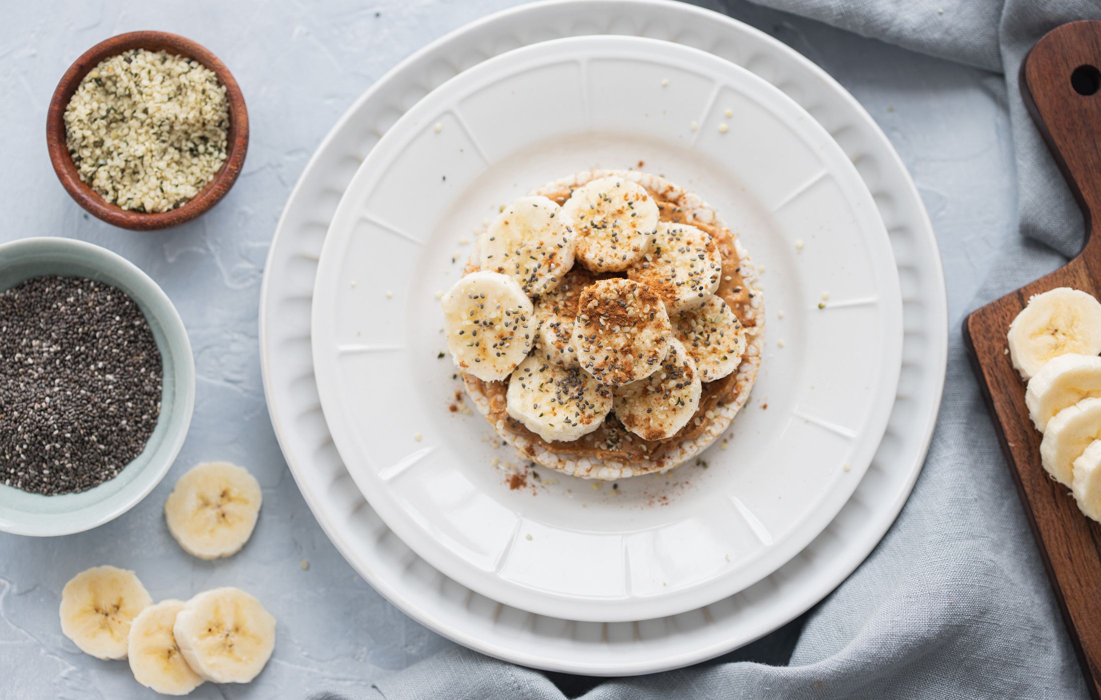 Rice Cake with Peanut Butter and Banana Nourishing Meals®